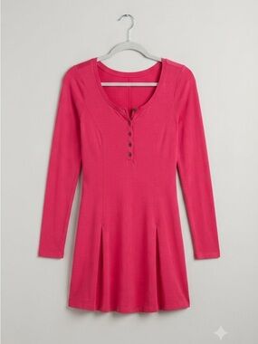 Free People Beach Hot Pink dress, size large. NWT.